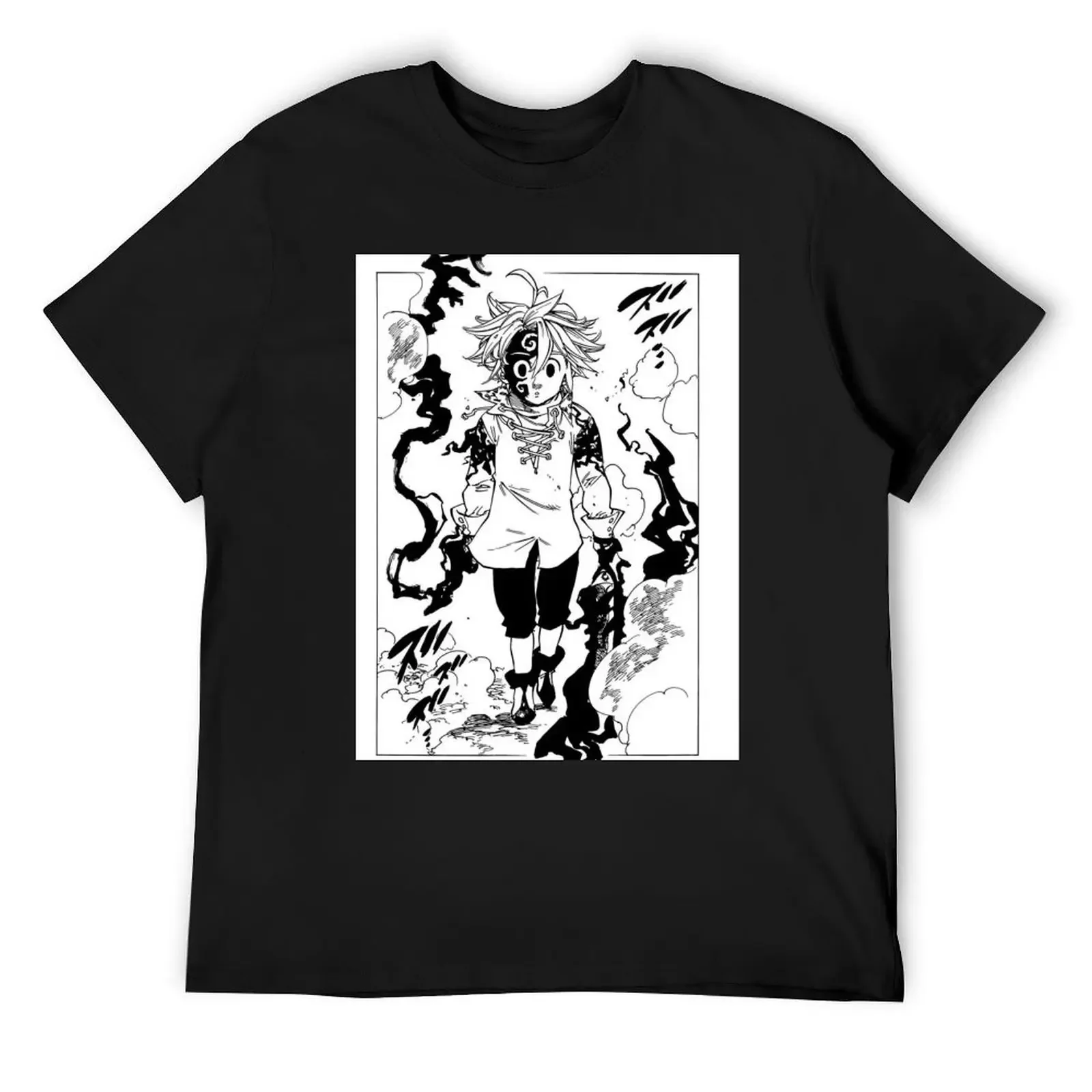 

MELIODAS NANATSU NO TAIZAI T-Shirt man t shirt croswit shirt man boys whites graphic t shirt vintage mens cotton t shirts