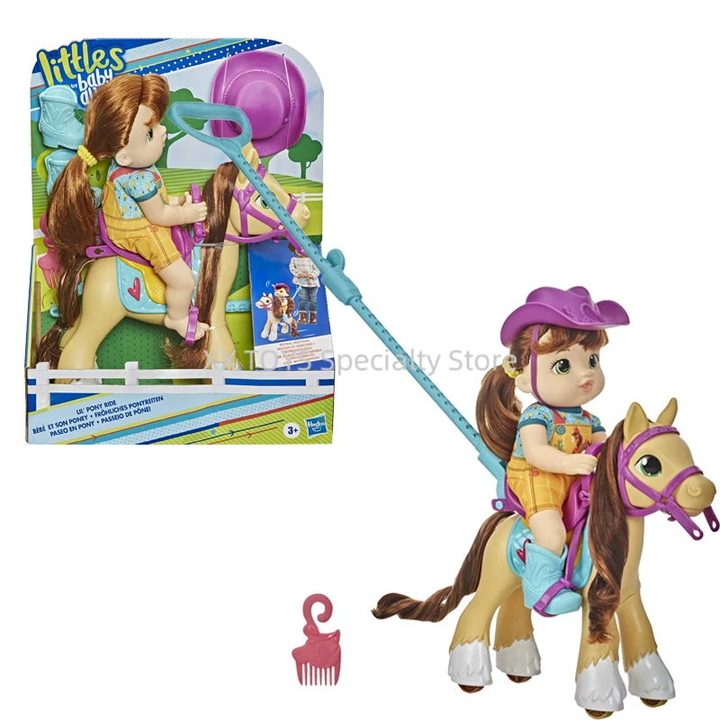 

Littles by Baby Alive Lil’ Pony Ride Little Mandy Doll and Pony with Push-Stick Children Interactive Toys Play House Toys Gifts