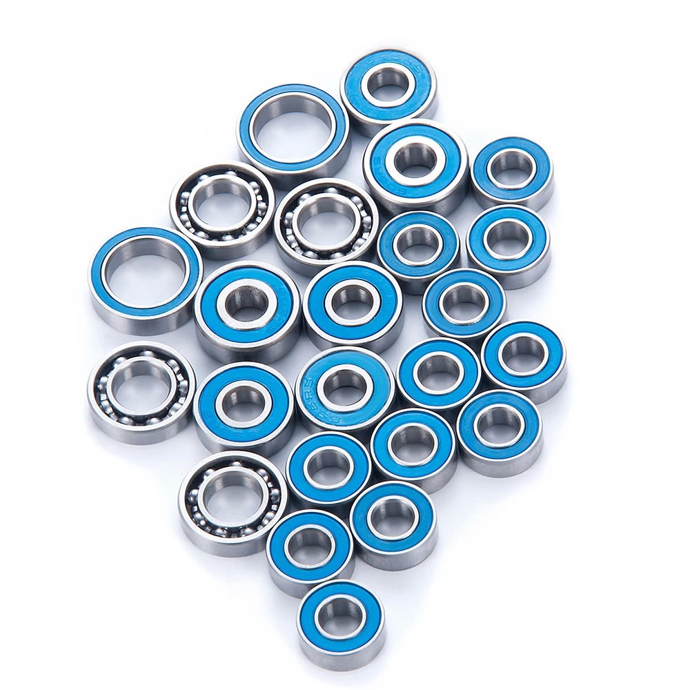 AXSPEED 24Pcs Wheel Hub Axles Sealed Bearing Kit for Axial Capra Currie F9 1/10 RC Crawler Car Truck Model Parts