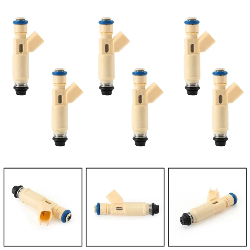 자동차 연료 인젝터 깍지 195500-3520, 포드 01-04 마쓰다 머큐리 3.0 , 195500-3521, 822-11157, YL8E-C7B , YL8E-C2B 부품, 6 개