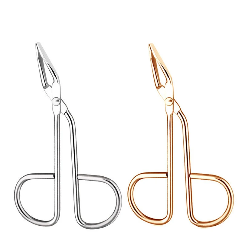 Eyebrow Plucker Stainless Steel Elbow Clip Scissor Tweezers Plier Beauty Slanted Puller Extension Eye Plucking Makeup Tool