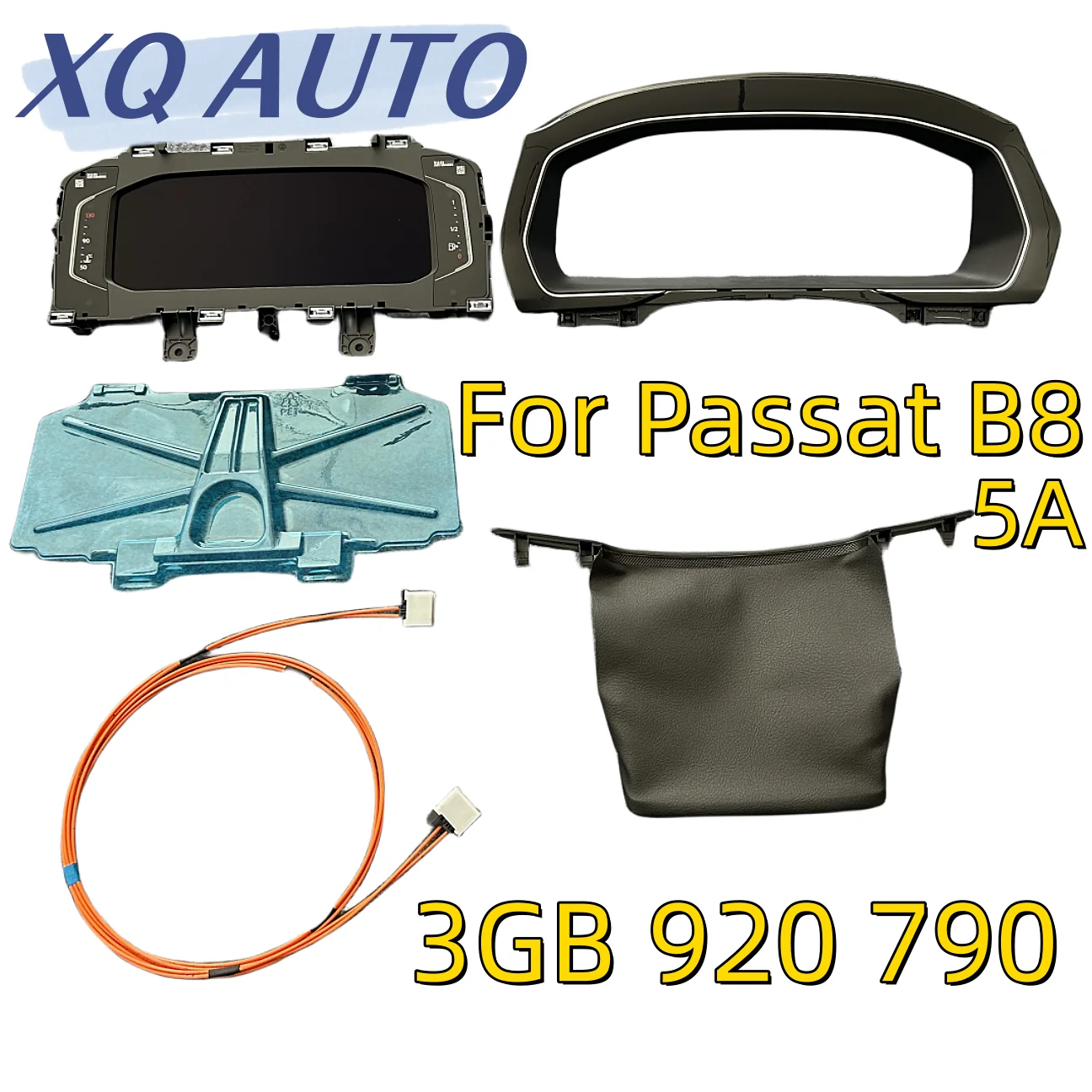 Virtuelle cockpit LCD digital instrument panel LCD instrument Für VW Passat B8 2016-2019 mit rahmen und draht3GB920790 3GB920790