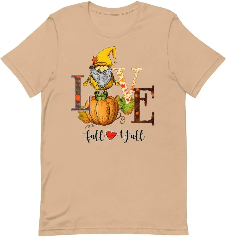 Love Autumn unisex T-shirt Male and female couples summer short  Casual cotton new fashion comfortable clothing