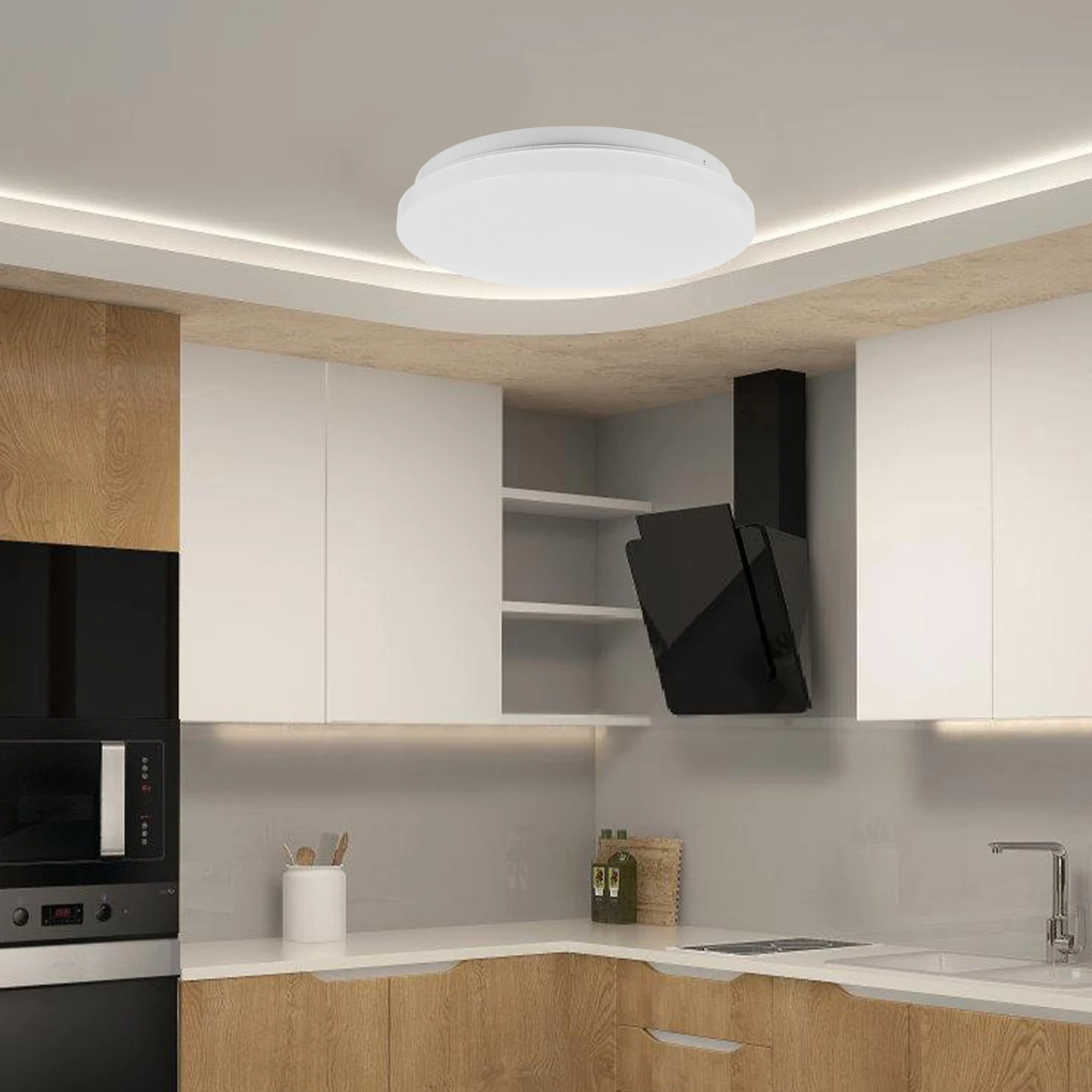 

Round Lamp Replacement Shades Base Ultra Thin Pc Material Anti Glare Ceiling Light Cover Bedroom Balcony Light Fixture Cover