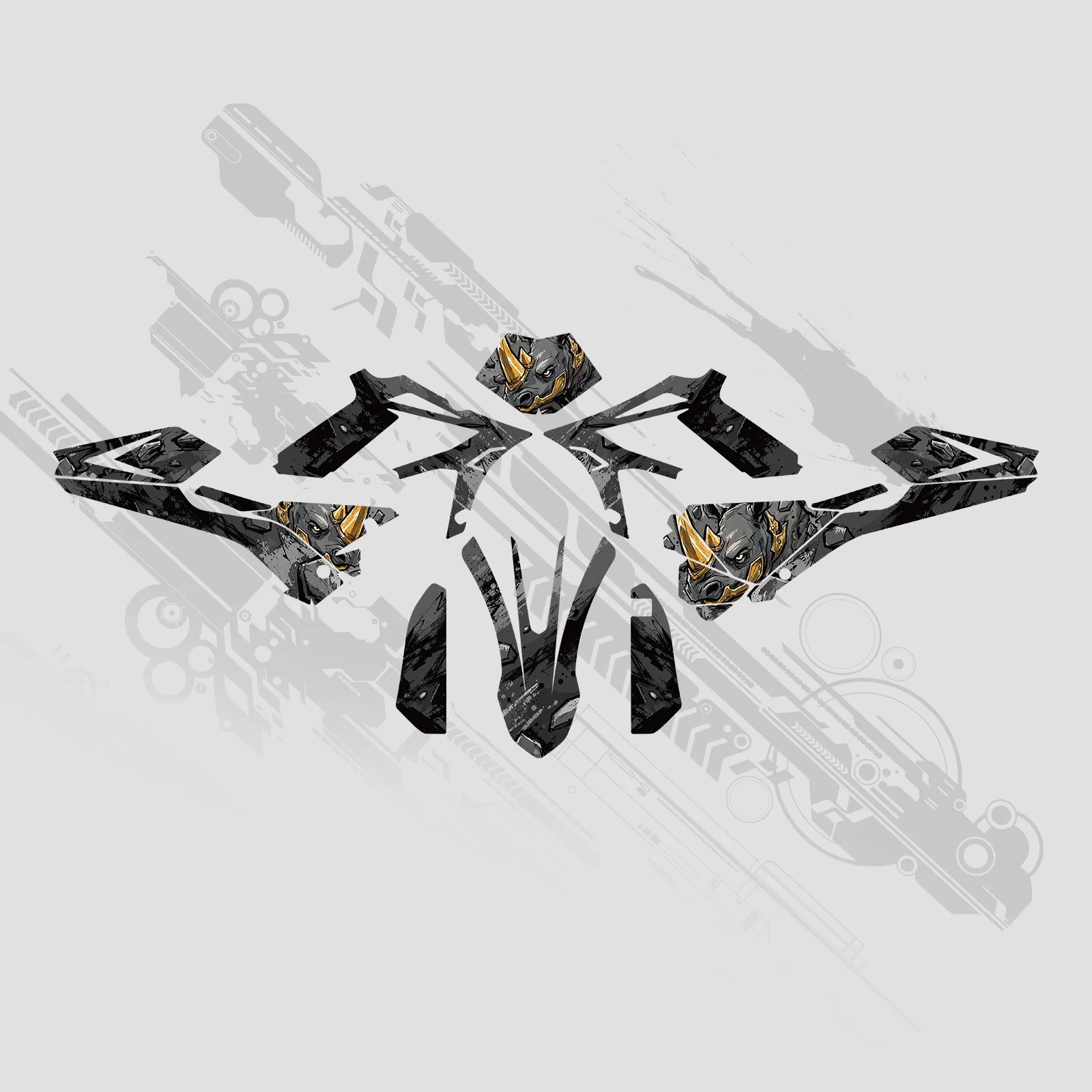 NICECNC Für Beta RR 300 RR 250 RR 350 RR 400 RR 450 2018-2019 Motocross Verkleidung Grafiken Hintergrund Aufkleber Sticker Anpassbar – Detail 4