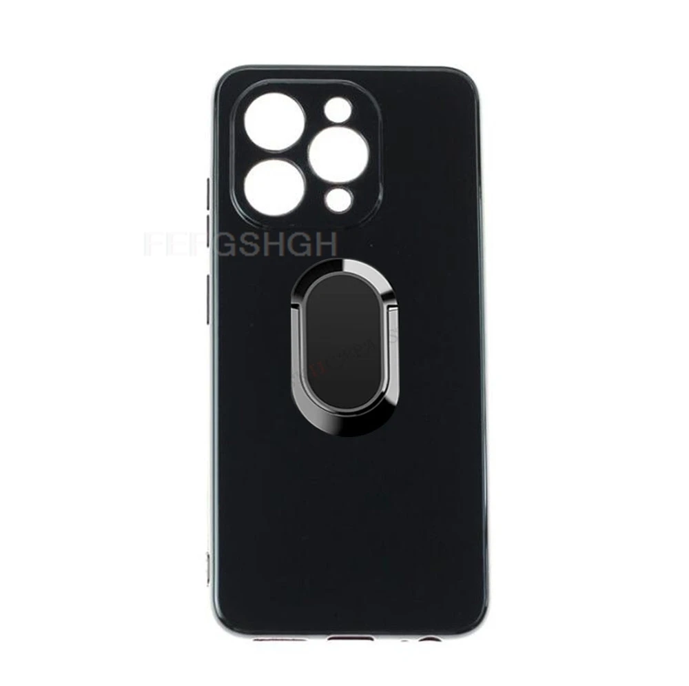 For Doogee N55 Pro Plus N55Plus N55Pro 6.56" 2024 Back Ring Holder Bracket Phone Case Smartphone TPU Soft Silicone Cover