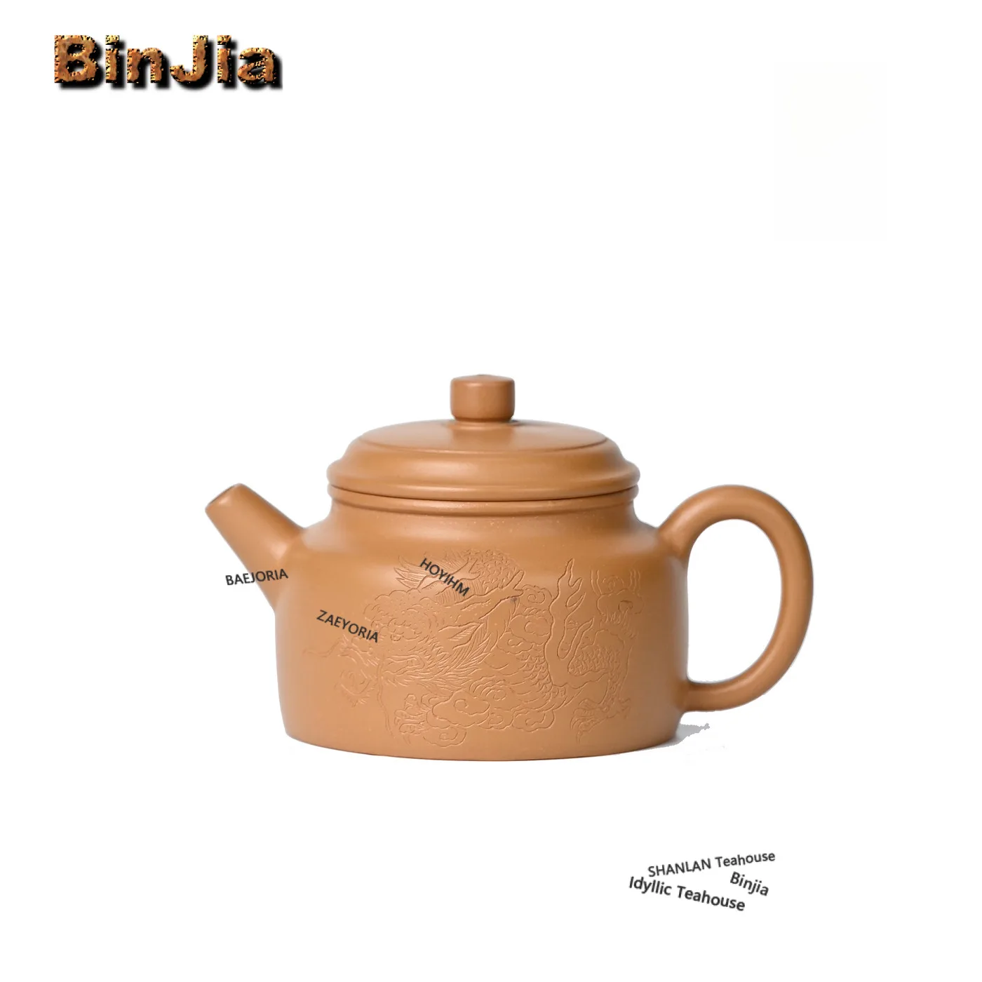 190ml Vintage Yixing Lila Ton Teekanne Handgefertigter Dezhong-Topf aus Roh-Erz Gold Zhu Schlamm-Kessel mit Filter Zisha Tee-Set Zubehör