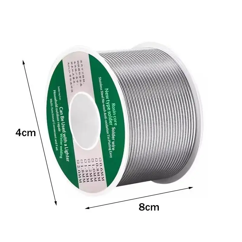 20/100g Universal Silver Welding Rod Cored Weld Wire Low Temperature Easy Melt Solder Wire No Need Solder Powder Soldering Rods view 5