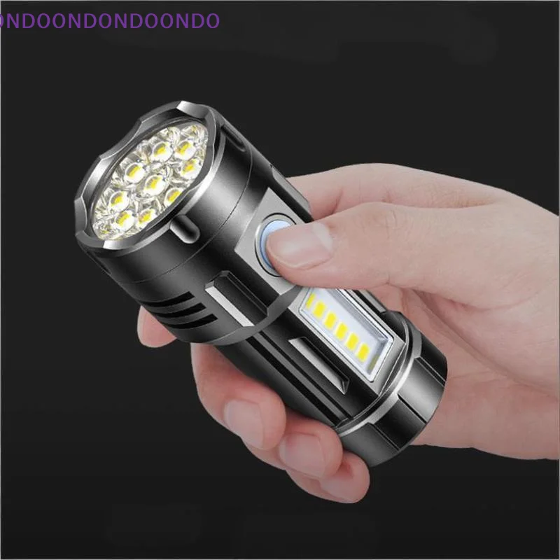 

Compact Super Bright Magnetic Flashlight with Side Light, Portable Keychain and Pen Clip