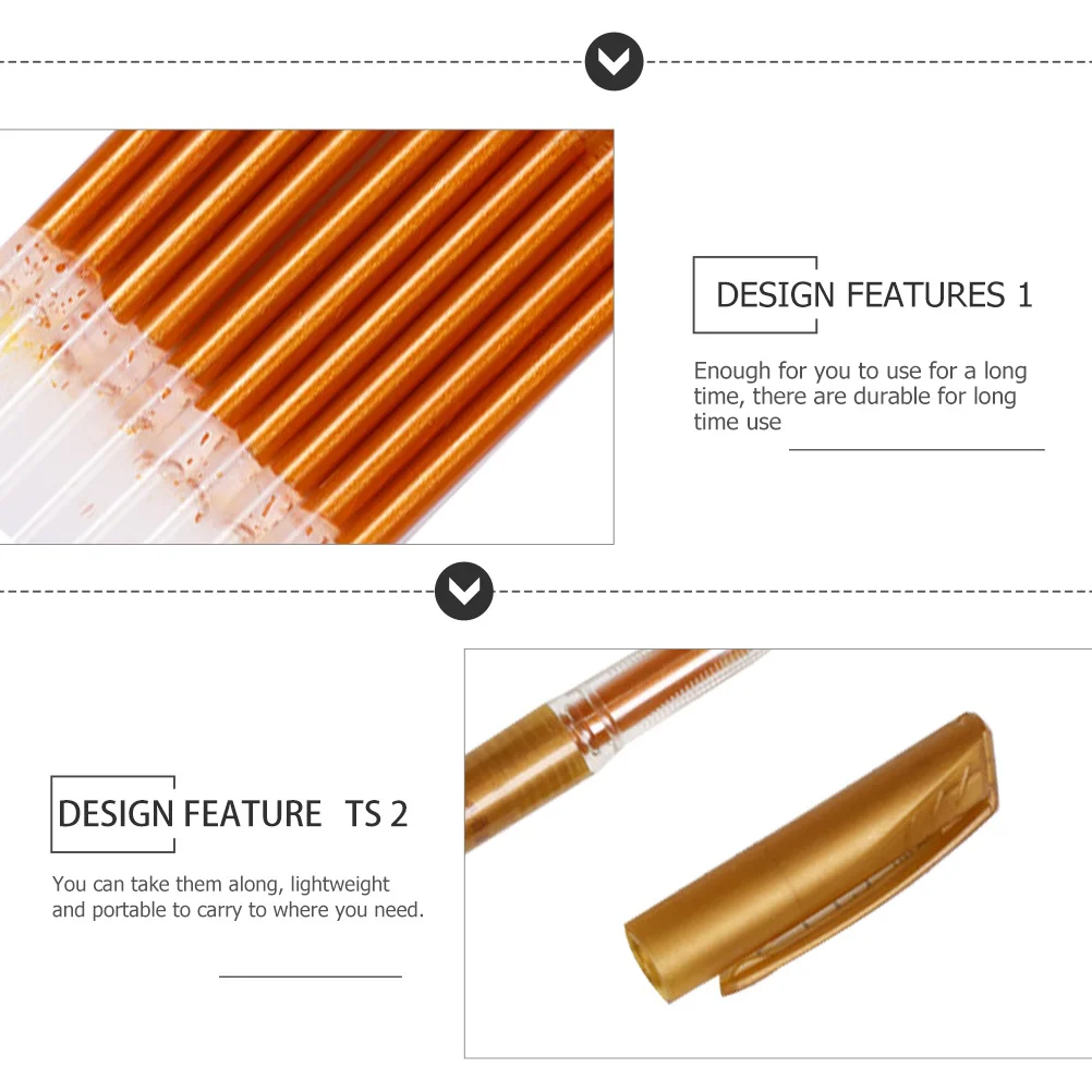 

1Set Copying Refills Glitter Gel Pen Replacement Smooth Ink Neutral Portable for Students and Adults