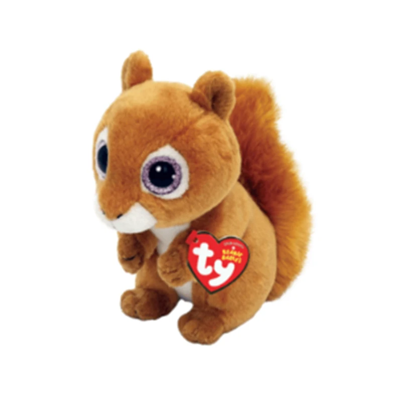 

Плюшевая игрушка-белка с большими глазами, коричневая, для детей, подарок на день рождения, мягкая кукла из ткани, с наполнителем из ПП хлопка, унисекс