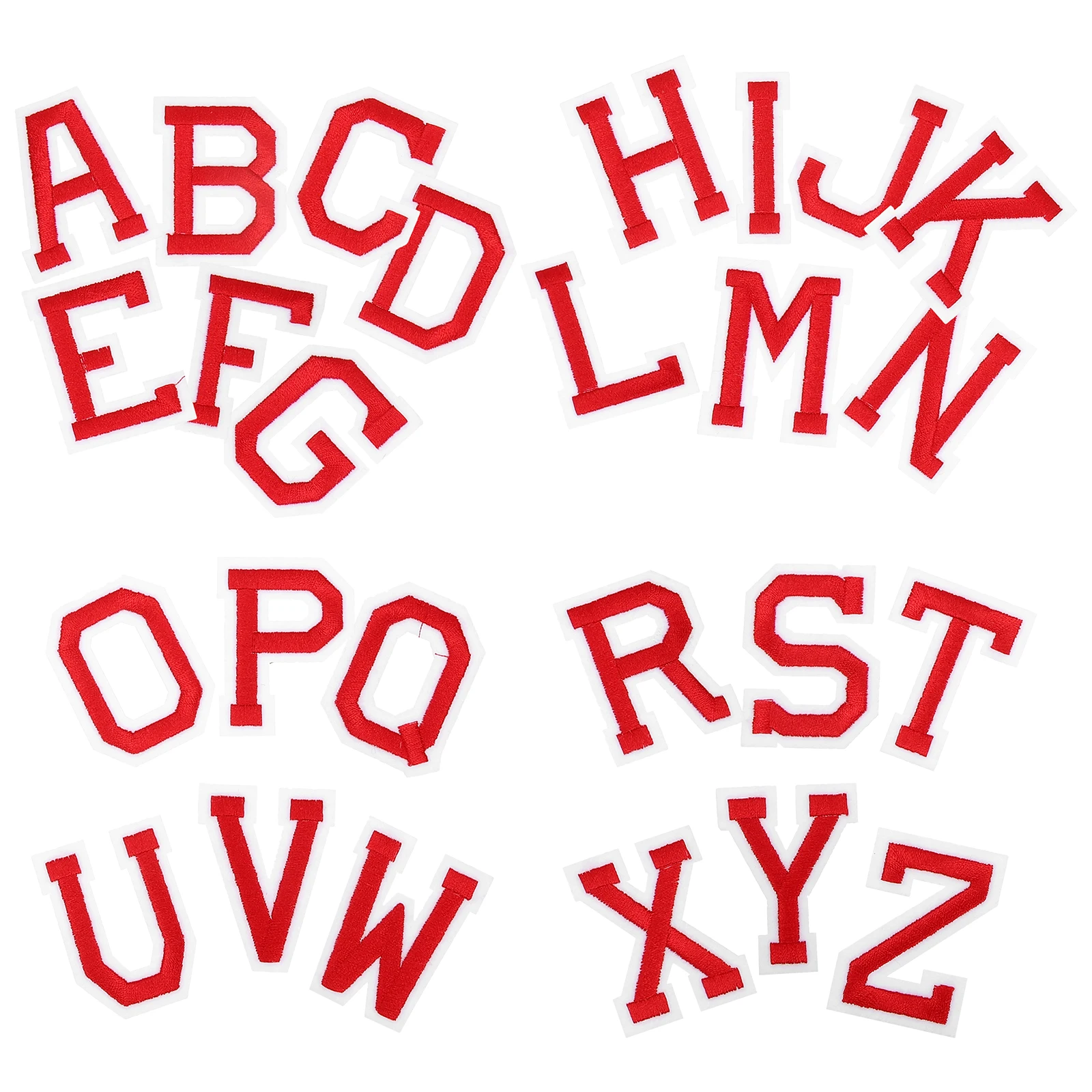

26Pcs Iron on Letter Patches Embroidered Alphabet Patch for Clothing Jackets Jeans Bags Iron on Letters Letter Patches