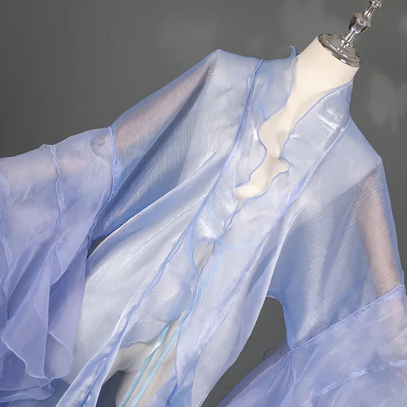 Prinzessinnen-Tanzoberkleid Eleganter Mantel Chinesisches Hanfu Cardigan Antiker Stil Großer Ärmelmantel Fließendes Feen-Bühnenkostüm 2026
