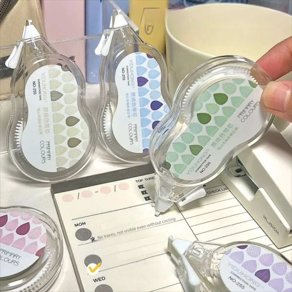 جديد الوجه تصميم تصحيح الشريط سعة كبيرة طلاء صامت الشريط السلس طالب تغيير الشريط اللوازم المدرسية