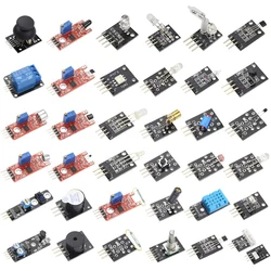 37 Sensors Assortment Kit 37 Sensors Kit Sensor Starter Kit for Arduino Raspberry pi Sensor kit 37 in 1 Robot Projects Starter