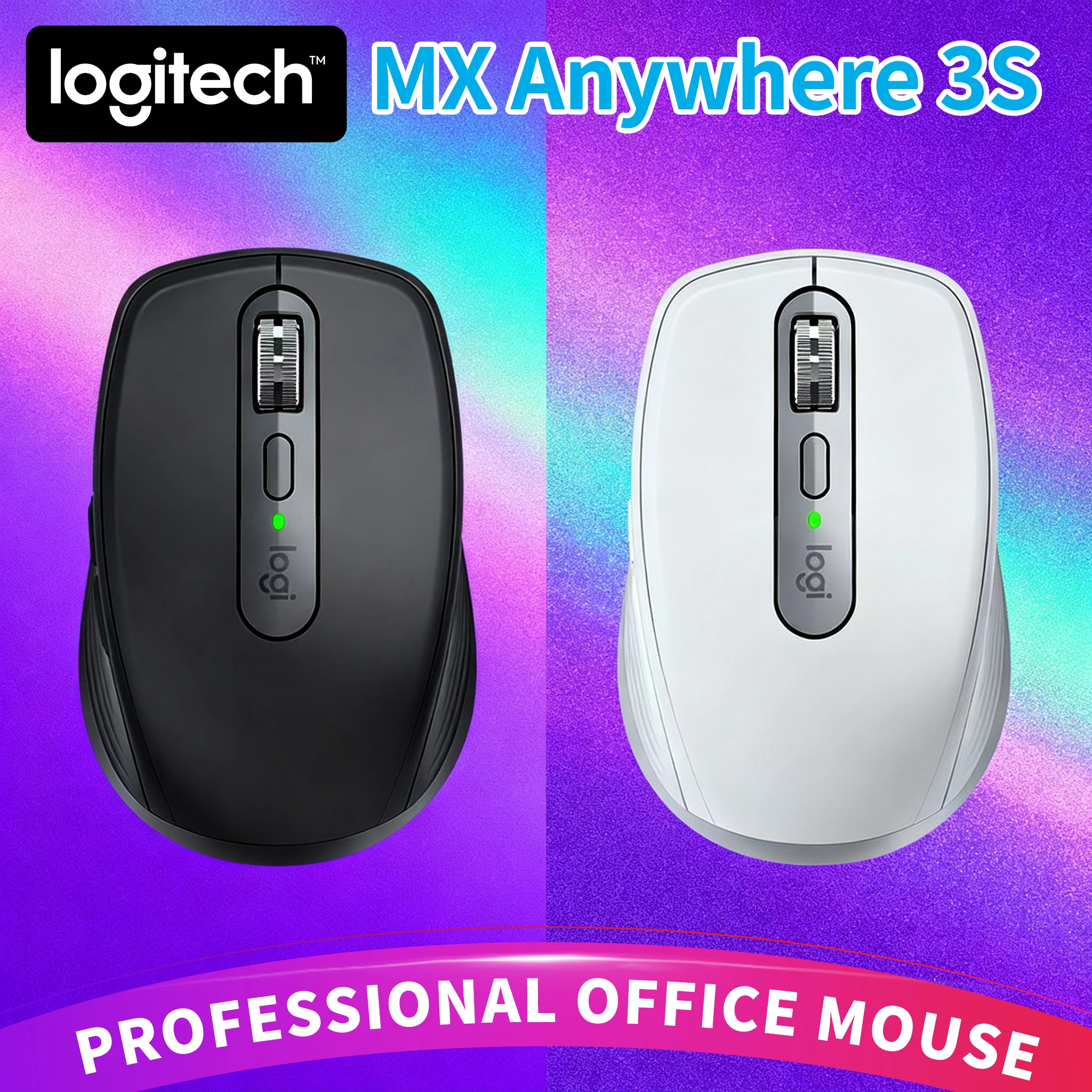 

Компактная мышь Logitech MX Anywhere 3S, эргономичный дизайн, перезаряжаемая, с быстрым прокруткой для портативных ПК Mac
