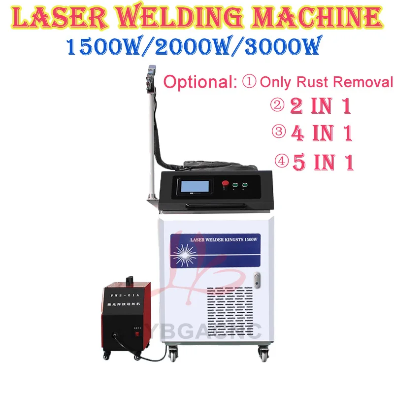 1500W 2000W 3000W Handheld Laser Welding Machine 5 in 1 Welding Cleaning Cutting Soldering Machine Portable Welder for Metal