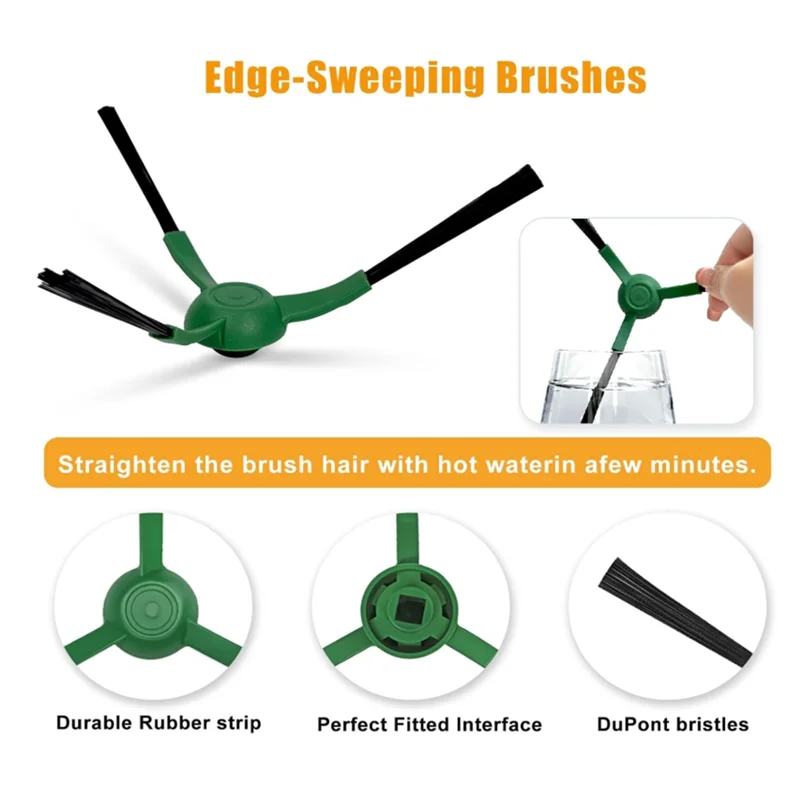 

Для Irobot Roomba 2 Q0520 основные аксессуары для пылесоса, роликовая боковая щетка, фильтр, накладка для швабры, мешок для пыли