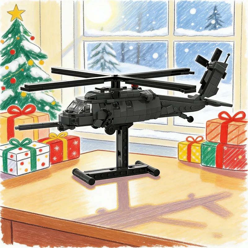 

342pcs MOC HH Pavehawk 1 Scale Model Building Blocks Construction Assemble Festival Gifts Creative DIY Idea Toy Brick