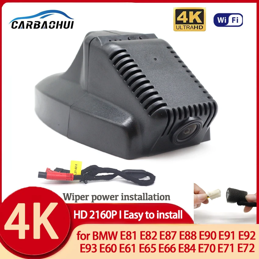 

New Plug and Play HD 2160P Wifi Car dvr Camera Dash Cam for BMW E81 E82 E87 E88 E90 E91 E92 E93 E60 E61 E65 E66 E84 E70 E71 E72