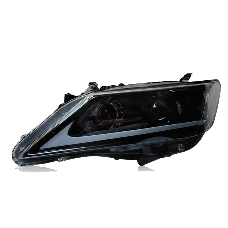 Car Front Lamps for Camry 7th 2012-2014 LED Auto Headlight Assembly Upgrade Angel Eyes Bifocal Lens Blink Turn Light Accessories