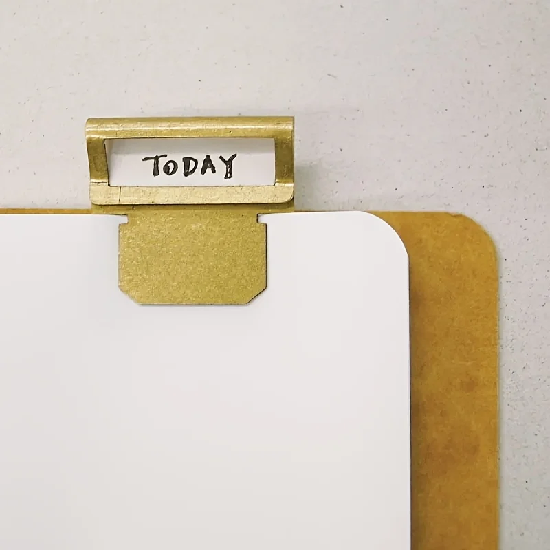 

10 шт., ретро латунный зажим для закладок для блокнота Midori, аксессуары для планировщика, офисные и школьные принадлежности, винтажные канцелярские принадлежности