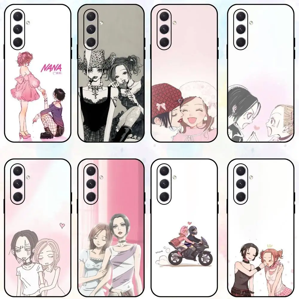 

N-Nana and H-Hachi Phone Case For Samsung Galaxy A73,A72,A71,A70,A53,A52,A51,Others Soft Black Shell