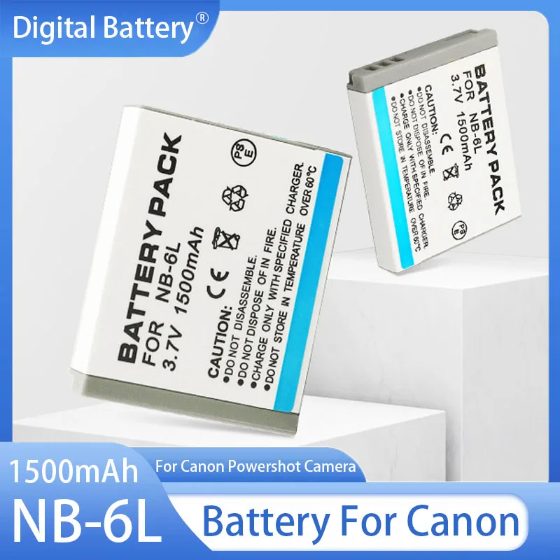 

NB-6L NB-6LH Battery 1060mAh Li-ion Rechargeable Battery For Canon Powershot SX700 S120 S110 SX170 IS 280HS S95 SX270HS Camera