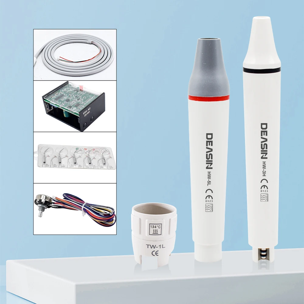 Dental Built in Ultrasonic Scaler N2/N2LED UDS HW-3H WD-5L Handpiece Scaling Tips for MS Woodpecker Dentistry Teeth Cleaning