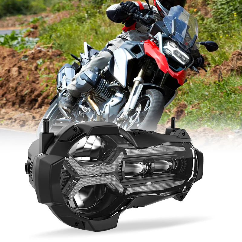 E-Mark Approved LED Headlight for BMW R1200GS 2013-2018 R 1200GS K50 ADV Adventure with Hi-Lo Beam DRL Light Motorcycle HeadLamp