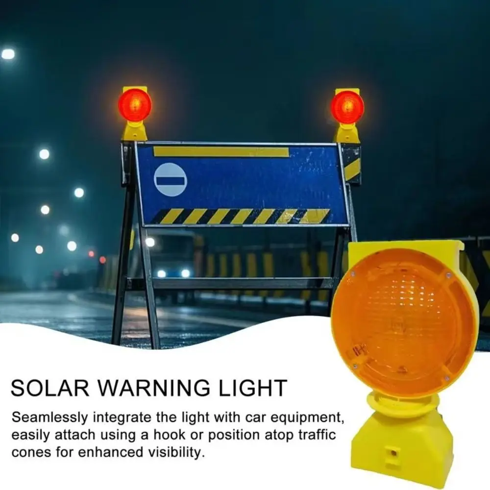 Solar Power Solar Industrial Warning Lights Energy Saving High Brightness LED LED Strobe Construction Light Light Controlled