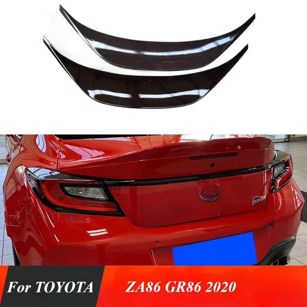 New！Toyota ZA86 GR86 Subaru BRZ Spoiler Rear Luggage Wing High Quality ABS Smooth Black Carbon Fiber 2022 New Design