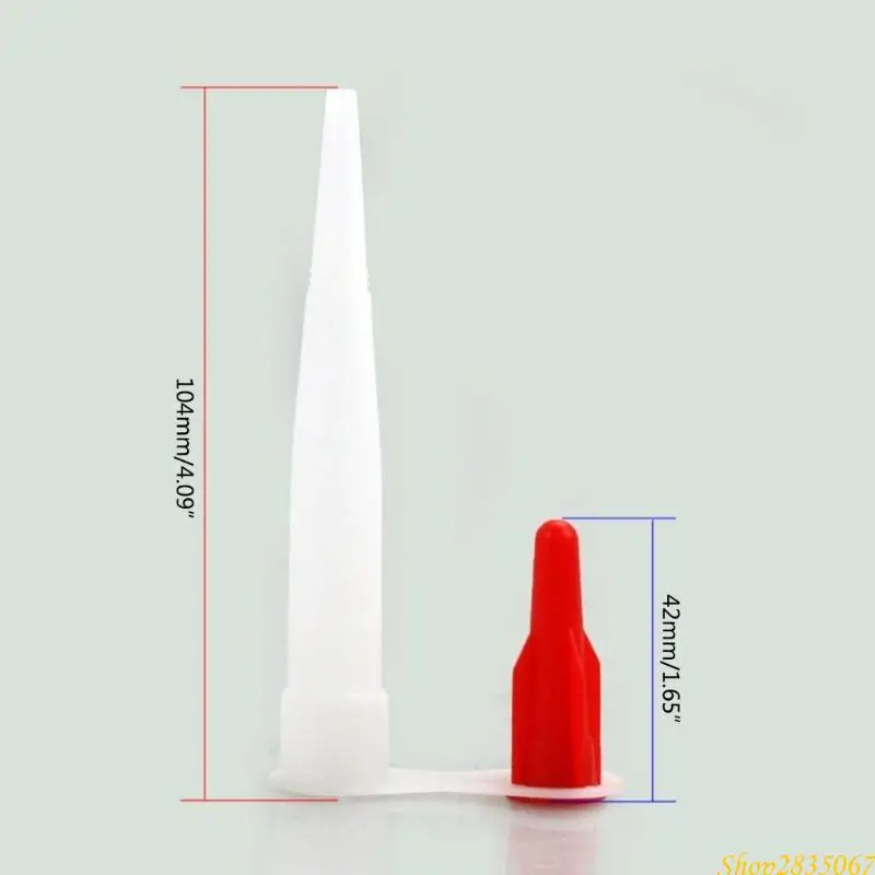 20Pack Cartridge Tips Nozzles Sealing Nozzles Caulk Sealant Tool Caulking Nozzle Glues Nozzle Caulk Sealer Nozzle Caps 831F