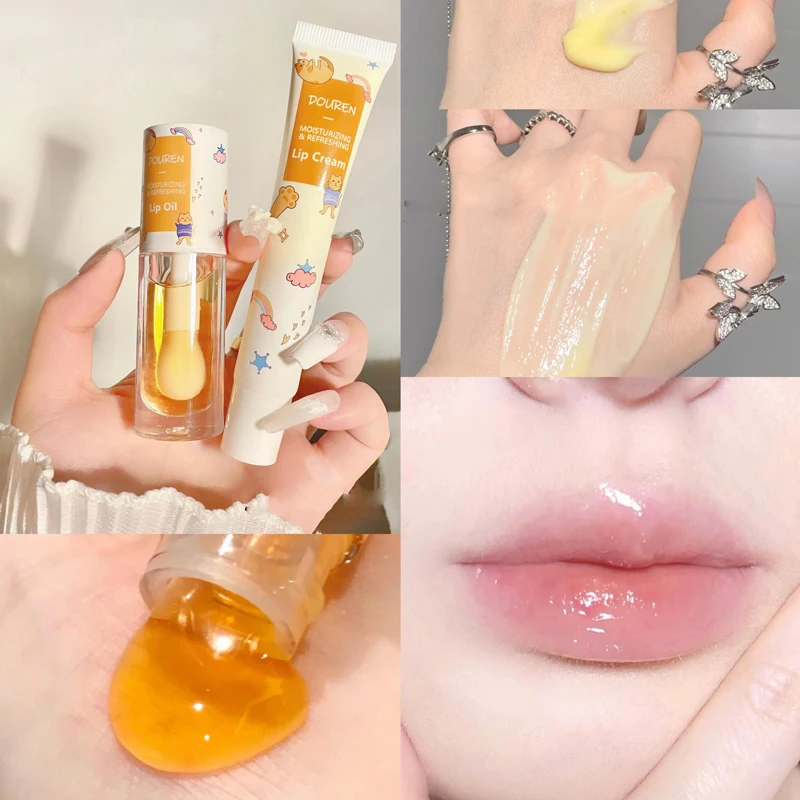 Lipstick Cigarette Cotton Swab Lipstick Portable Moisturizing Waterproof Non-Stick Cup Tattoo Lipstick Lip Gloss Red Lip Tint