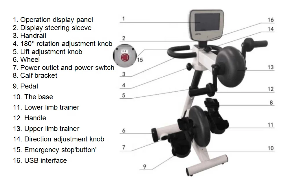 Rehabilitation Hospital Upper And Lower Limbs Active Passive Trainer Paralytic Body Rehab