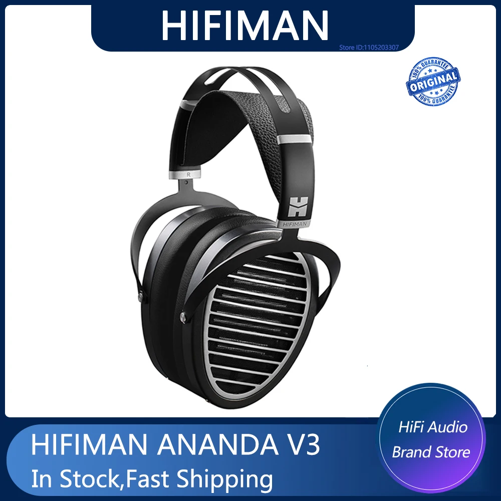HIFIMAN Ananda V3 스텔스 마그넷 풀사이즈 오버이어 플래너 마그네틱 오픈백 디자인 슈퍼나노 다이어프램 하이파이 헤드폰