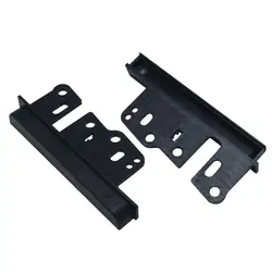 2 pçs universal suportes de rádio duplo din estéreo painel fascia dvd traço montagem guarnição kit lateral para toyota scion subaru