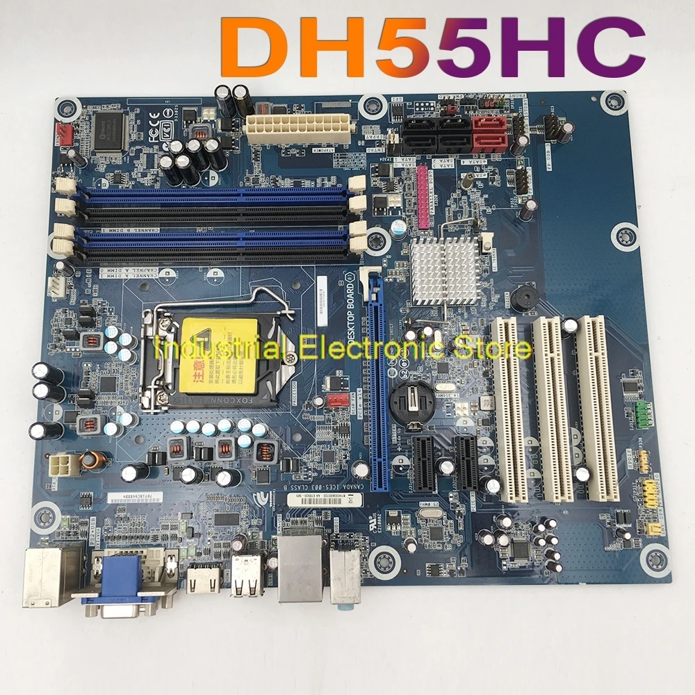 

For Industrial Control Motherboard LGA1156 P55 Chipset 8GB DDR3 Support i7 i5 i3 ATX Mainboard DH55HC