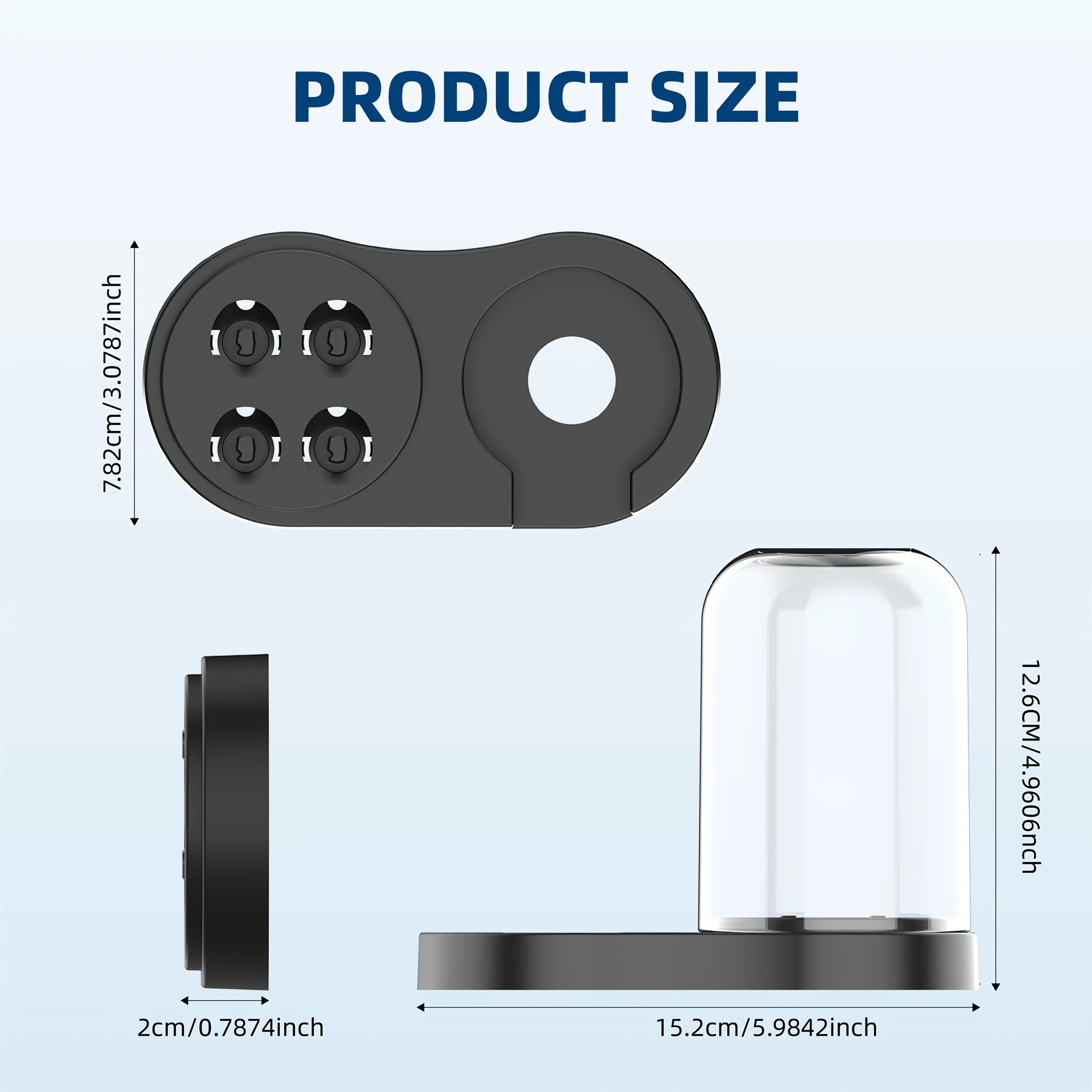 1pc-suporte de escova de dentes elétrica, para série io/eb, carregador de indução da série io/eb, colocação da cabeça da escova da série io/eb universal