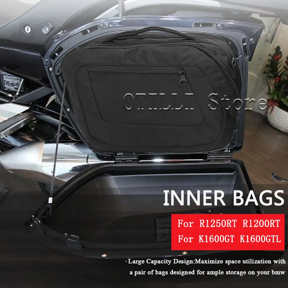 

New Motorcycle For BMW R1250RT R1250 RT R1200RT K1600GTL K1600GT K 1600 GT Inner Bags Tool Box Saddle Bag Side Luggage Black Bag