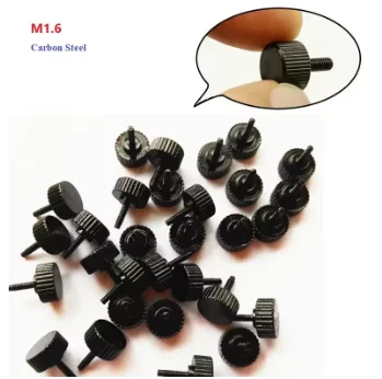 1pcs Thumb Screw M1.6*3/4/5/6/8/10 Hand Tighten Fix Camera Lens Screw Nail Bolt Fastener Carbon Steel