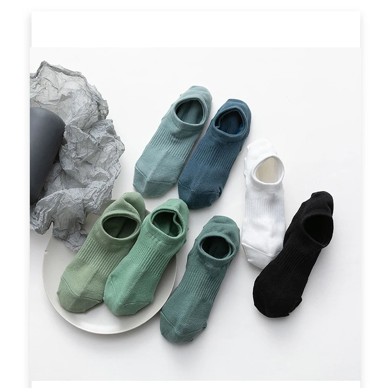 

10 Pairs Men Cotton Socks Brethable Anti-Bacterial Deodorant Brand Man invisible Socks High Quality New Size EU38-44