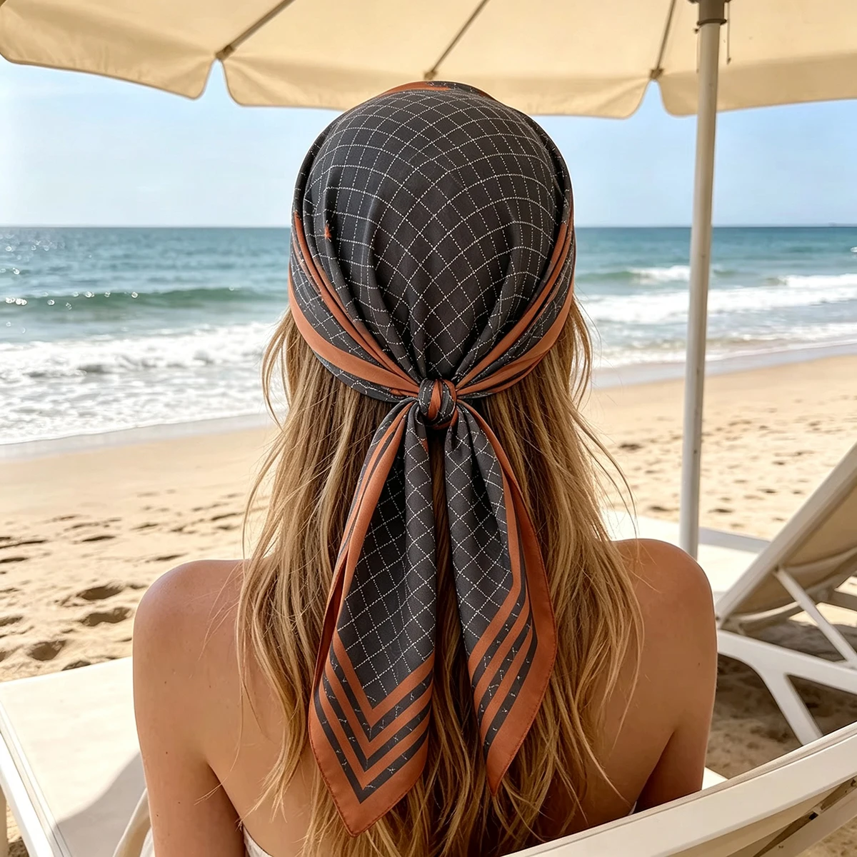Luxury Luxury Cotton Velvet Feel Square Scarf For Women Plaid Print Shawl Warps Elegant Neckerchief Bandanas Hijab Scarves - Aliexpress Deal
