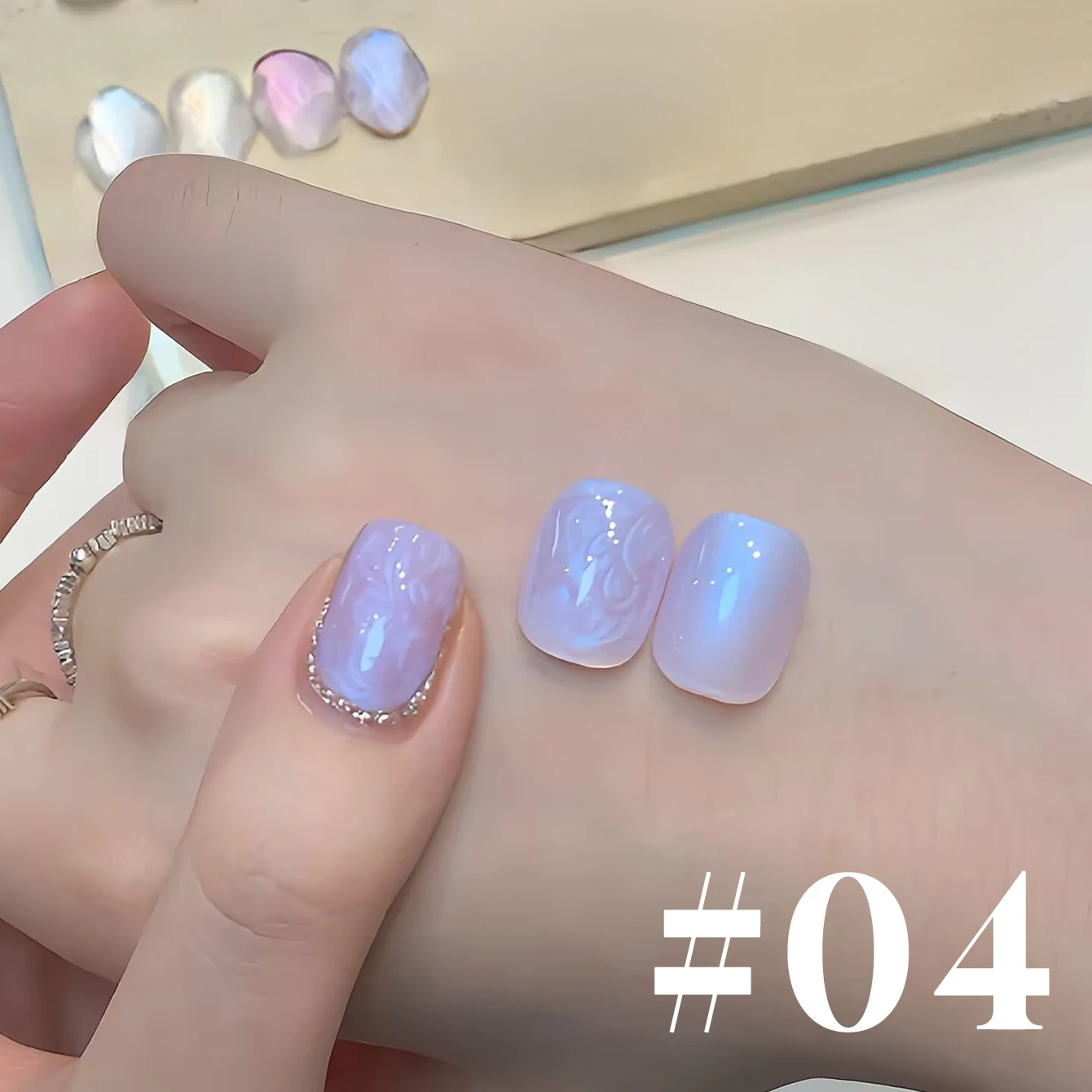 ZH 12ML Perlmutt-Nagellack-Gel UV LED Soak-Off Gel-Lack Glänzender Glitzer Semi-Permanent Maniküre-Kunstlack