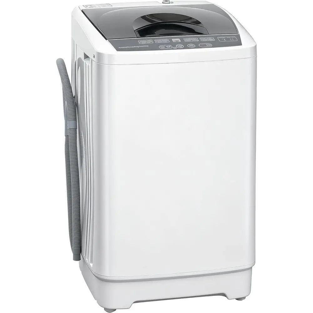 

Portable Washing hine, 1.3 Cu. t. Compact Washer with 8 Progs, 6 Water Levels, LED Display, Child Lock, Drain Pump, 9.9lb ull Au