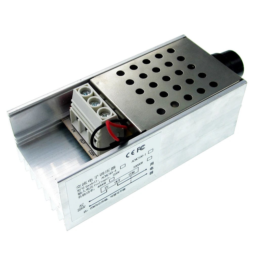 Электронный регулятор напряжения высокой мощности 10000 Вт SCR BTA10, регулятор скорости, электронный диммер