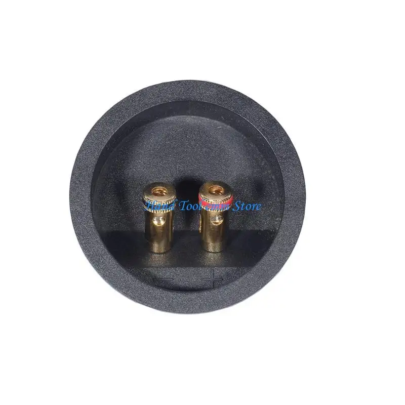 H37F 72mm Sound Terminals Panel With Quick Release Spring Clip High Purities Coppers Conductors For Speaker Wire Connection