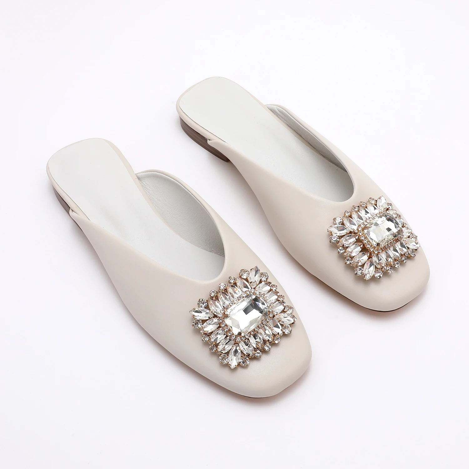 

Fashionable Square-toed Mules Comfortable Low Heel