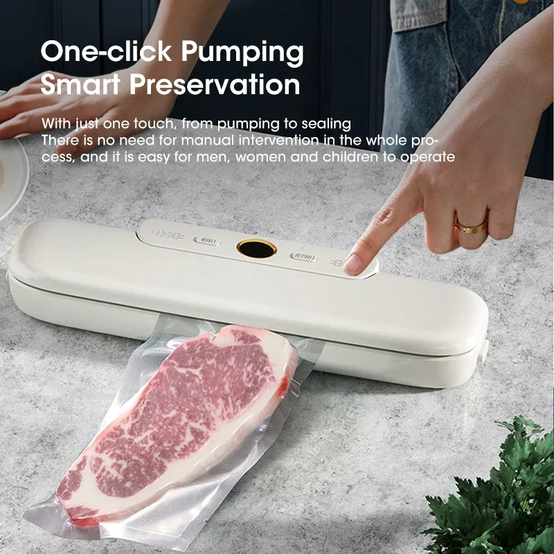 New Automatic Vacuum Sealer Machine For Food Vacuum Sealer With 10pcs Free Food Saver Bags VSealing Machine for Vacuum Pac