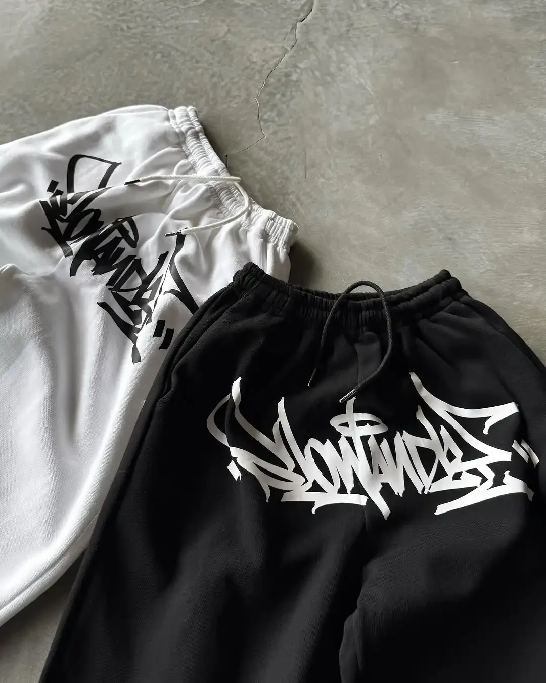 

Slowandly Street Pants Fashion Cartoon Printing Loose Sweatpants Men Women Y2K Harajuku Hip Hop Casual Cotton Straight Trousers